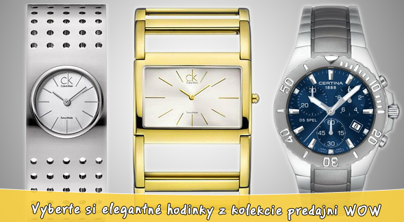 Kvalitné a značkové dámske, pánske a unisex hodinky zo siete predajní WOW špeciálne len pre ZaMenej.sk.