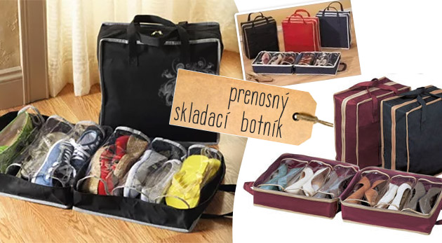 Organizér na topánky a kufor v jednom