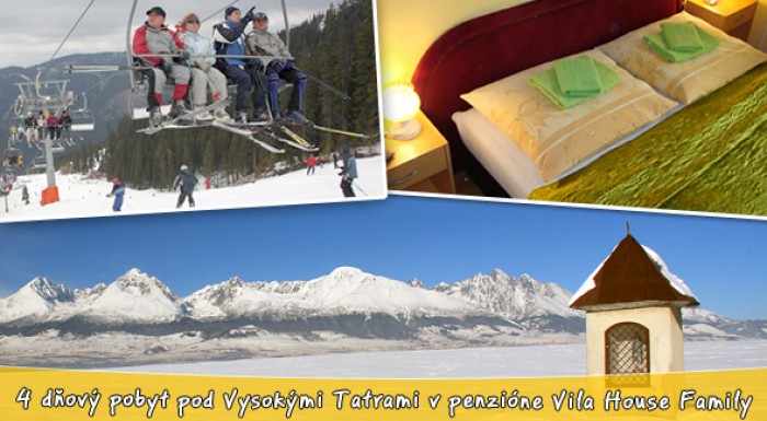4 dni v Poprade vo Vila House Family – ubytovanie, sauna, kryoterapia v Aquacity Poprad a mnoho ďalších zliav.