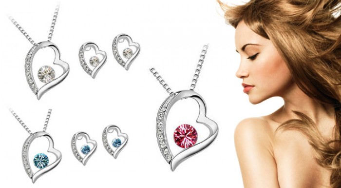 Trojdielny set šperkov 