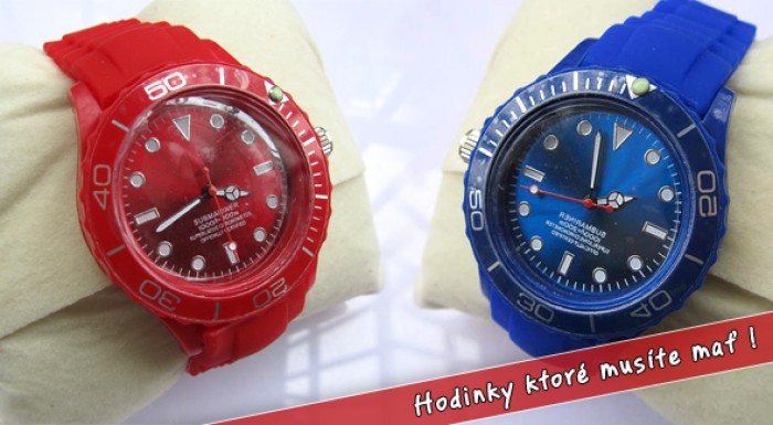 Moderné a super štýlové silikónové hodinky - možný osobný odber v Košiciach.