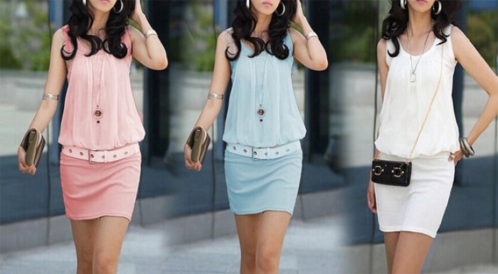 Dámske šifónové šaty