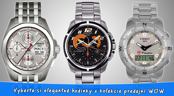 Tissot, Calvin Klein alebo Certina - kvalitné a značkové dámske, pánske a unisex hodinky.