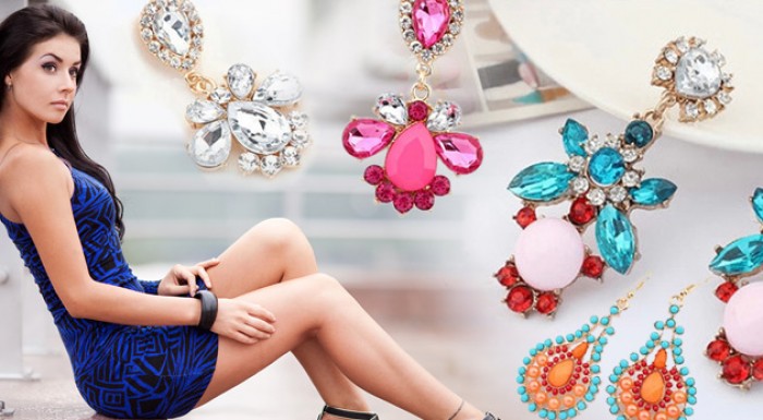 Pestrofarebné trendy náušnice