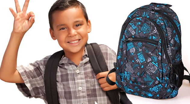 Školský batoh s náplňou 60 ks potrieb