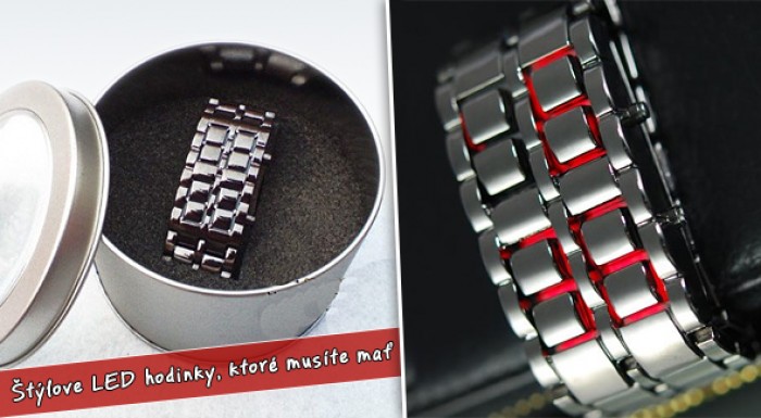 Štýlové a trendy hodinky - Iron Samurai LED, vrátane poštovného.