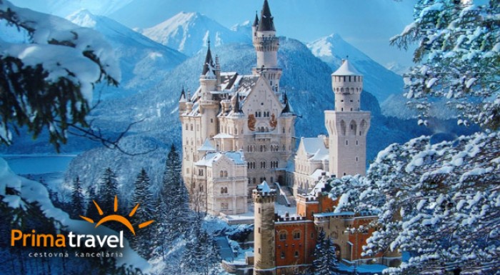 Bavorské zámky počas Adventu