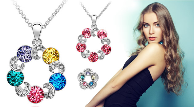 Set šperkov s kryštálmi