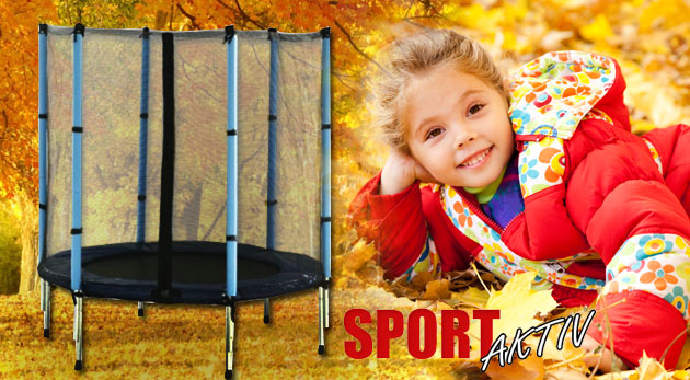 Trampolína o priemere 140 cm so sieťkou a servisom