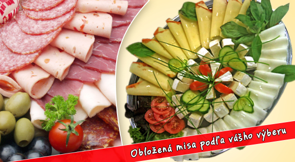 Obložené misy na každú príležitosť podľa vášho výberu na firemné akcie, posedenia i rodinné oslavy.