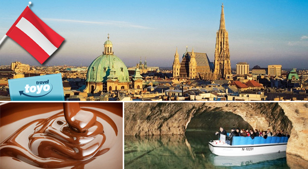 Čokoládovňa, jaskynné jazero a centrum Viedne