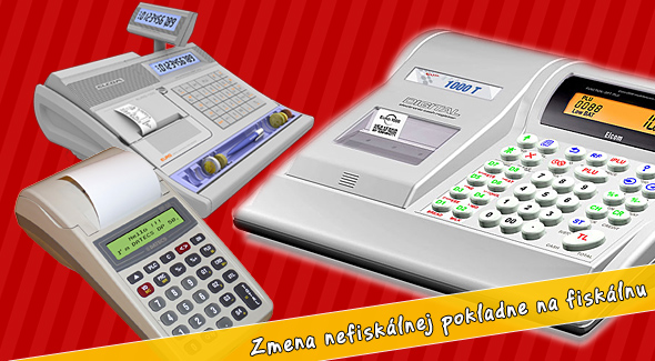 Upgrade nefiskálnych pokladníc na fiskálne pokladnice - Elcom alebo Datecs.