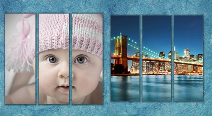 3-dielny obraz z vašej fotografie