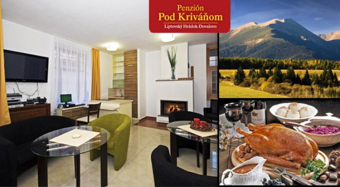 Pobyt s husacími hodmi v Penzióne Pod Kriváňom