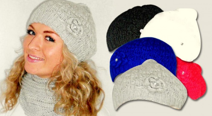 Dámsky set - čiapka a šál