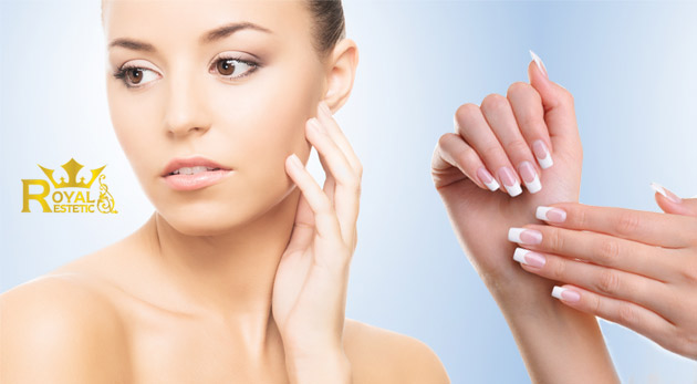 Parafínový zábal rúk a masáž tváre a dekoltu