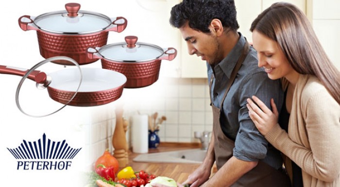 Sada keramických hrncov zn. Peterhof