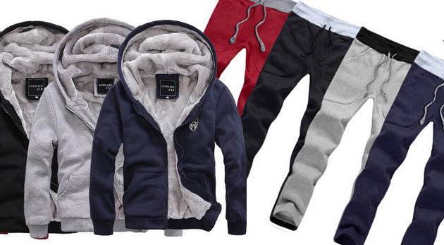 Zateplená pánska tepláková súprava