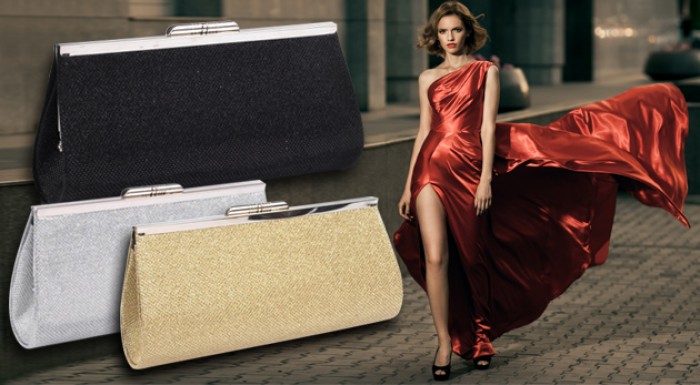 Trendy listová trblietavá kabelka