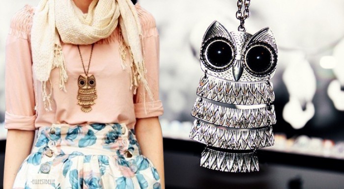 Prívesok sovičky s retiazkou