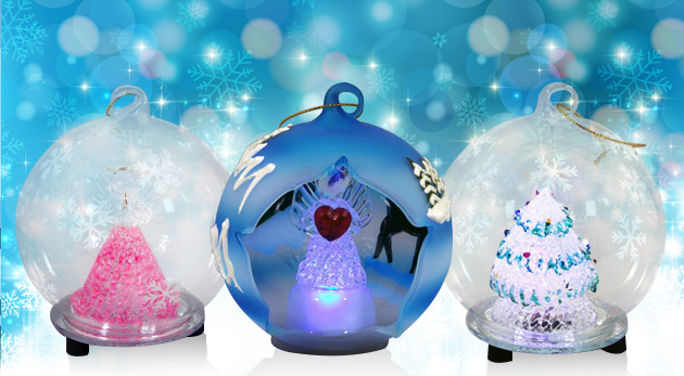 Vianočná LED guľa