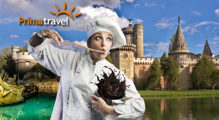 Zámok v Laxenburgu a čokoládovňa Hauswirth