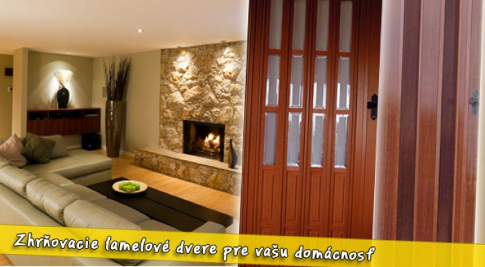 Zhrňovacie lamelové dvere za polovicu. Elegantné riešenie, ktoré šetrí priestor.