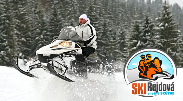 Jazda na snežnom skútri