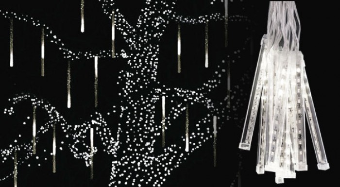 Vianočná led ozdoba - padajúce svetlo