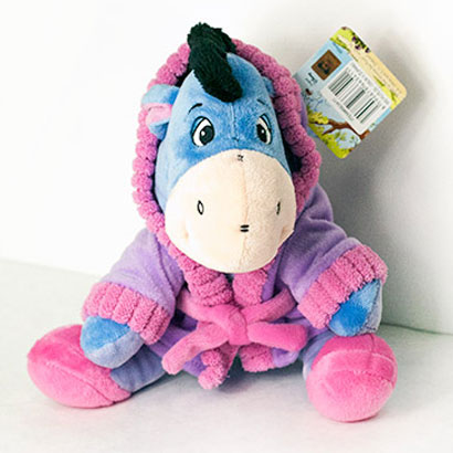 Disney hračka Oslík v župane (dĺžka 25 cm)