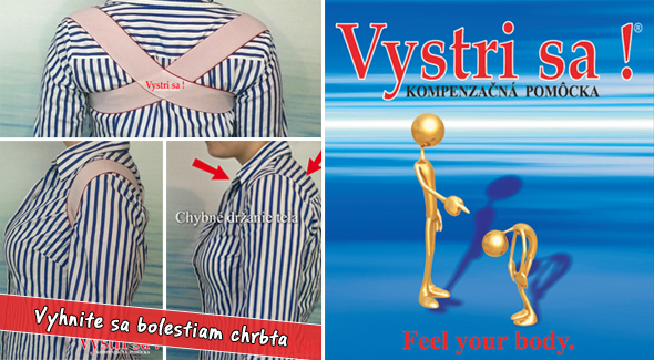 Vystri sa!® - kompenzačná pomôcka pre zdravý chrbát bez bolestí.