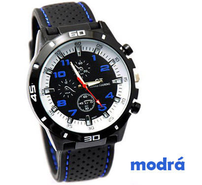 Pánske hodinky značky GT Grand Touring, farba modrá