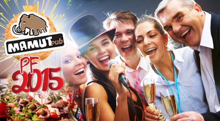 Silvester 2014 v Mamut pube v centre Bratislavy