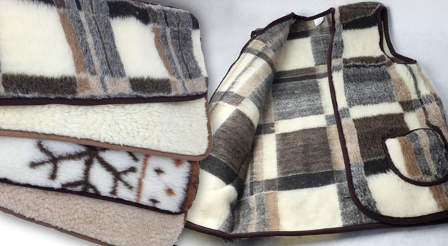 Ľadvinový pás alebo vesta z pravej ovčej vlny