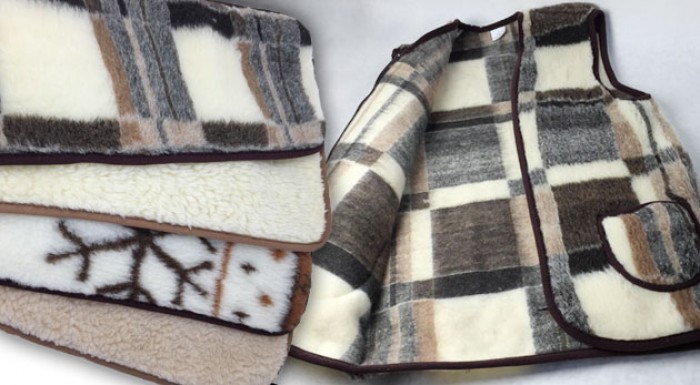 Ľadvinový pás alebo vesta z pravej ovčej vlny