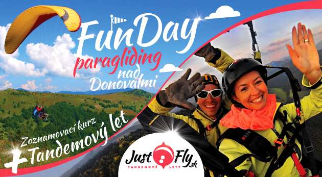 Zoznamovací kurz paraglidingu a tandemový let