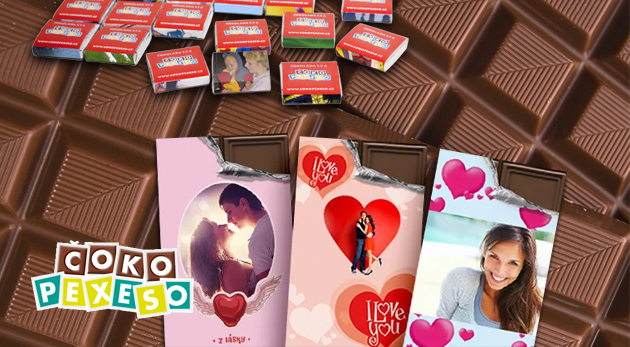 Čokoláda alebo čokopexeso s vlastnou fotografiou