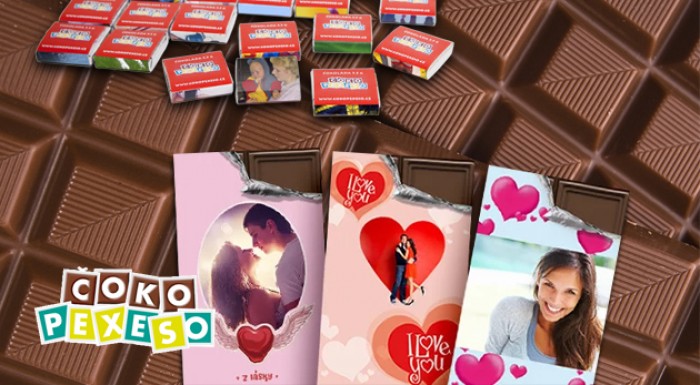 Čokoláda alebo čokopexeso s vlastnou fotografiou