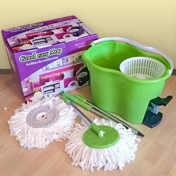 Pedálový Magic Mop 360º s 2 textilnými hlavicami