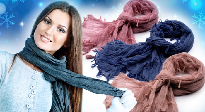 Jednofarebná elegantná šatka