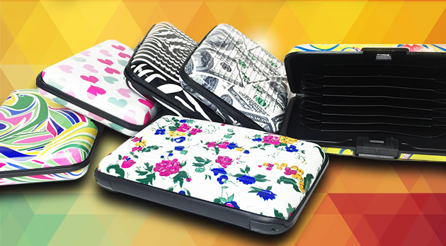 Praktické pevné puzdro na vizitky, karty a doklady