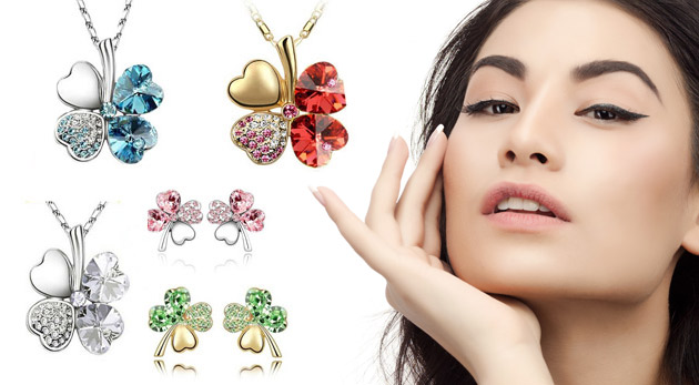 Štvorlístkový set šperkov