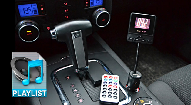 Bezdrôtový MP3 prehrávač do auta