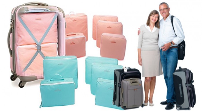 Set cestovných organizérov do kufra - 5 ks