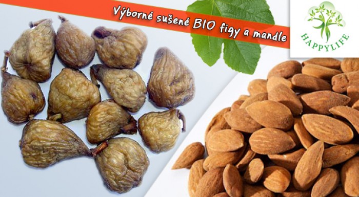 Bio sušené figy alebo Bio mandle - HAPPYLIFE 