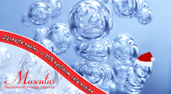 Celá 1 hodina oxygenoterapie s 95% kyslíkom. Darujte svojim bunkám sviežosť