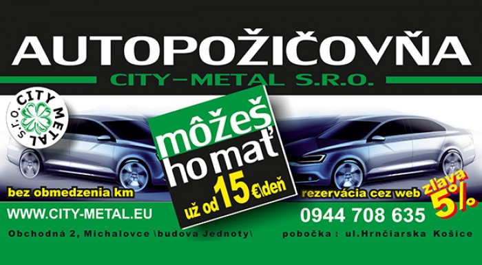 Prenájom auta na 1 deň