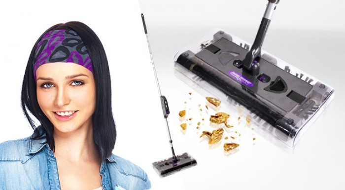 Bezkáblová mechanická metla