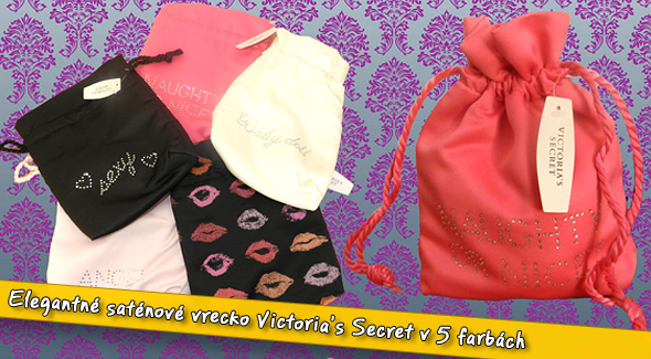 Saténové vrecko Victoria's Secret