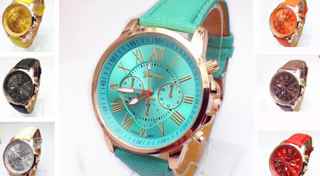 Dámske hodiny Geneva v 10 farbách